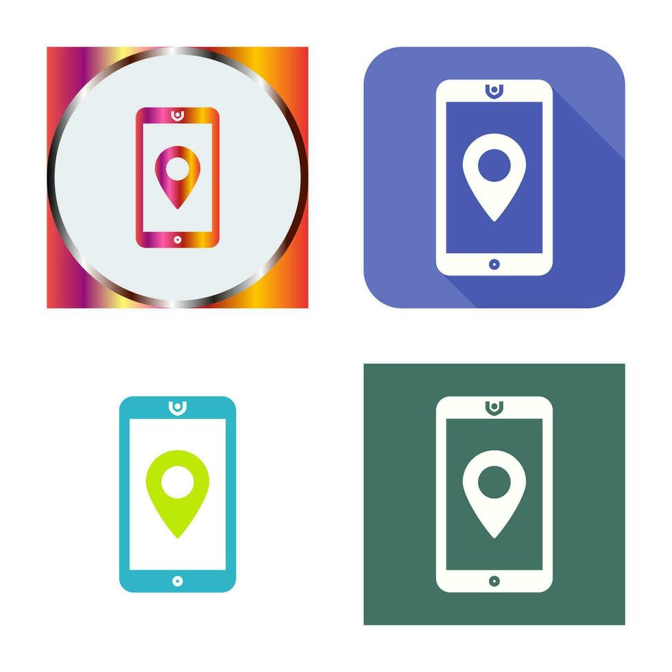 Unique GPS Service Vector Icon