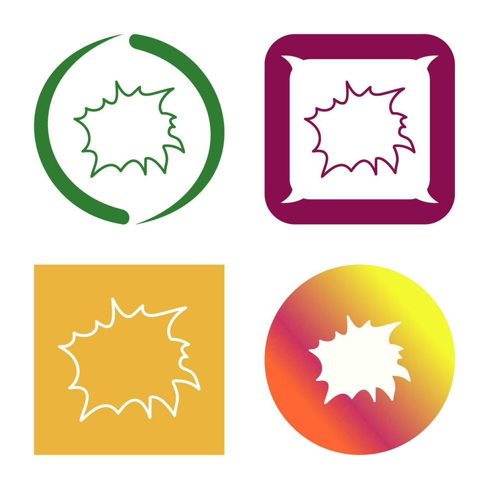 Unique Explosion Vector Icon