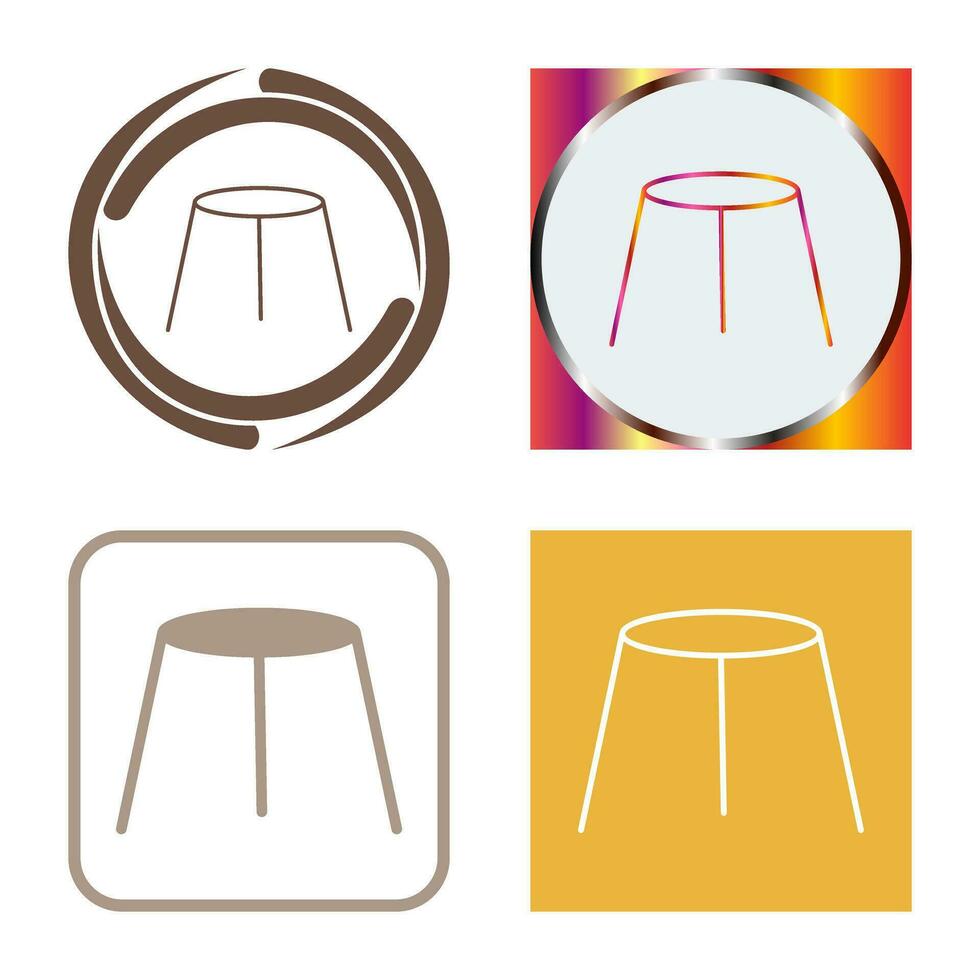 Unique Stool Vector Icon