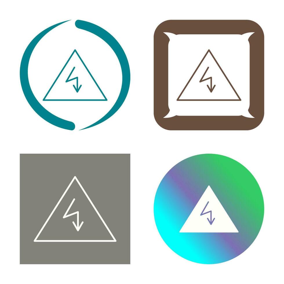 Unique Electricity Danger Vector Icon