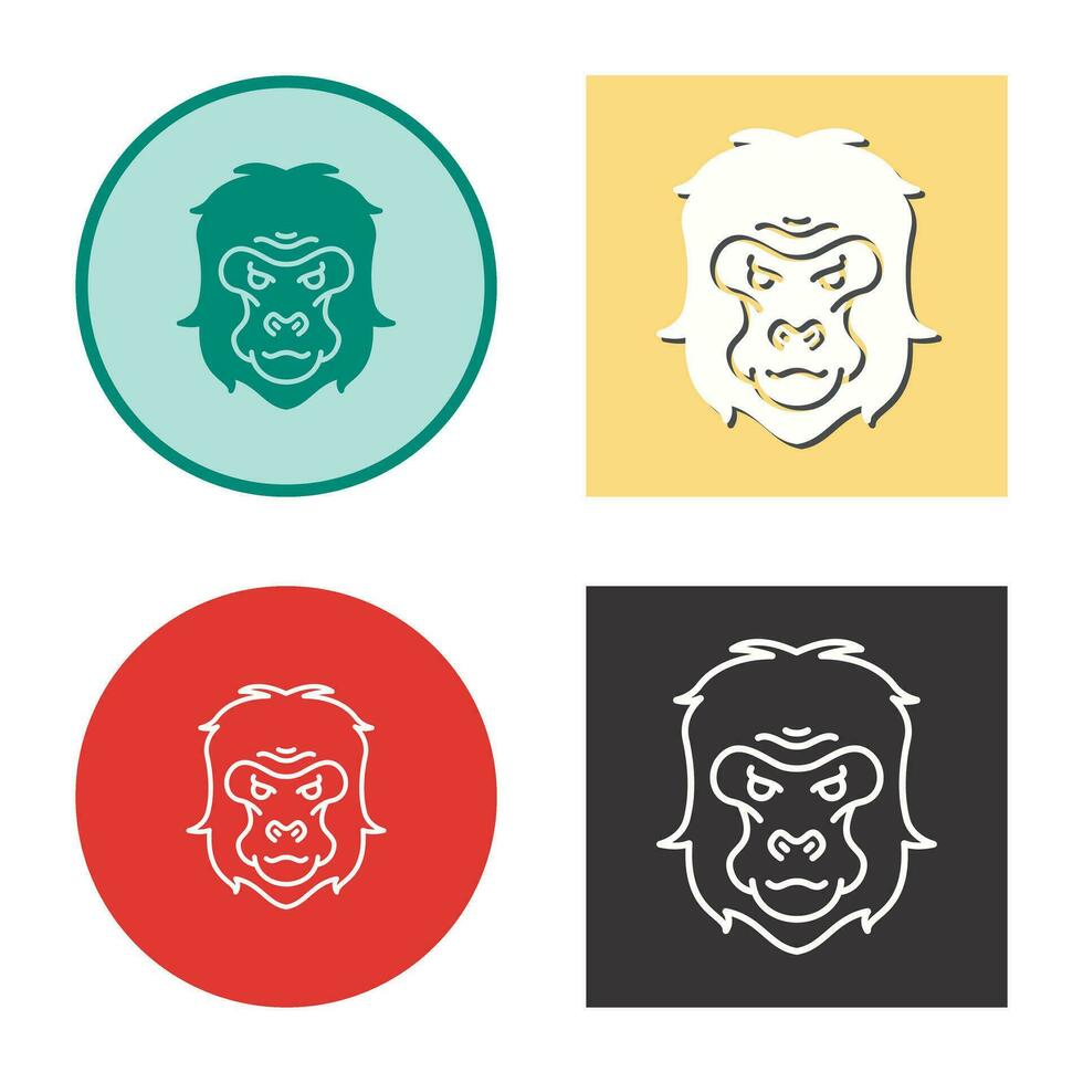 Gorilla Vector Icon