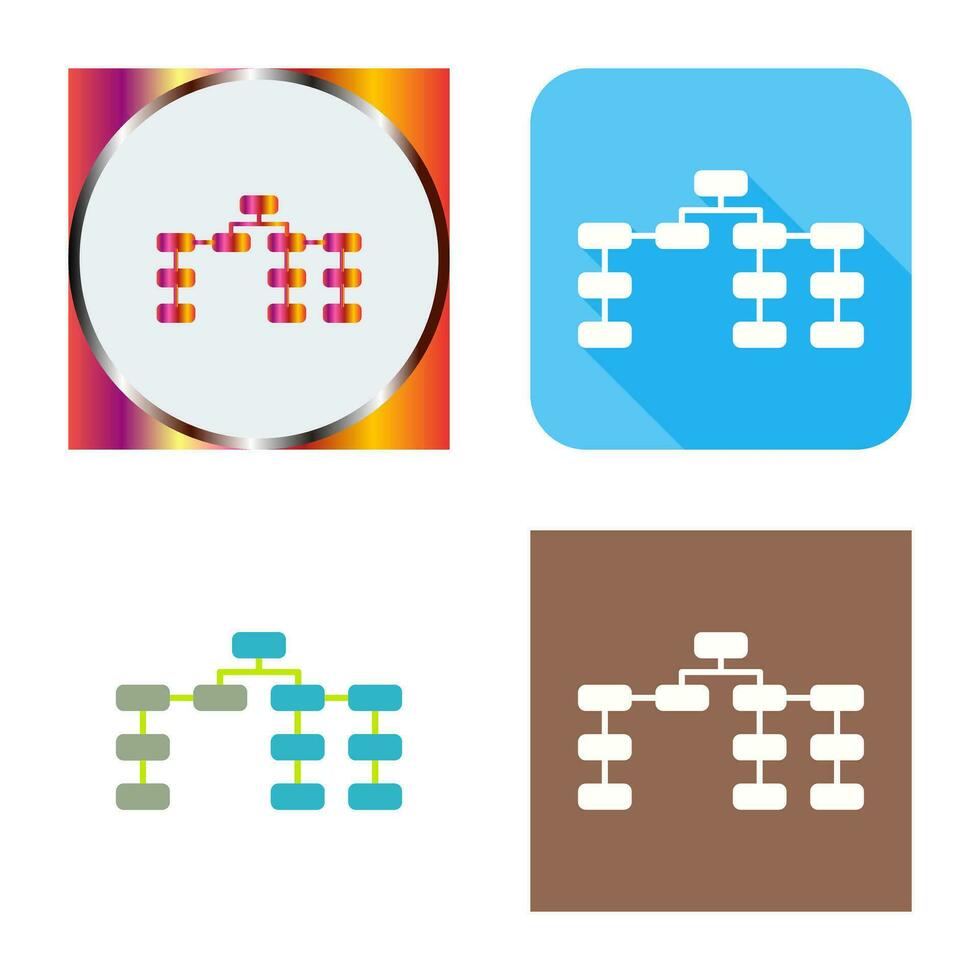 Unique Seo Structure Vector Icon