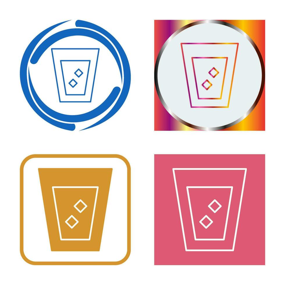 Unique White Russian Drink Vector Icon