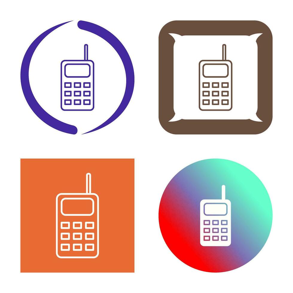 icono de vector de walkie talkie único