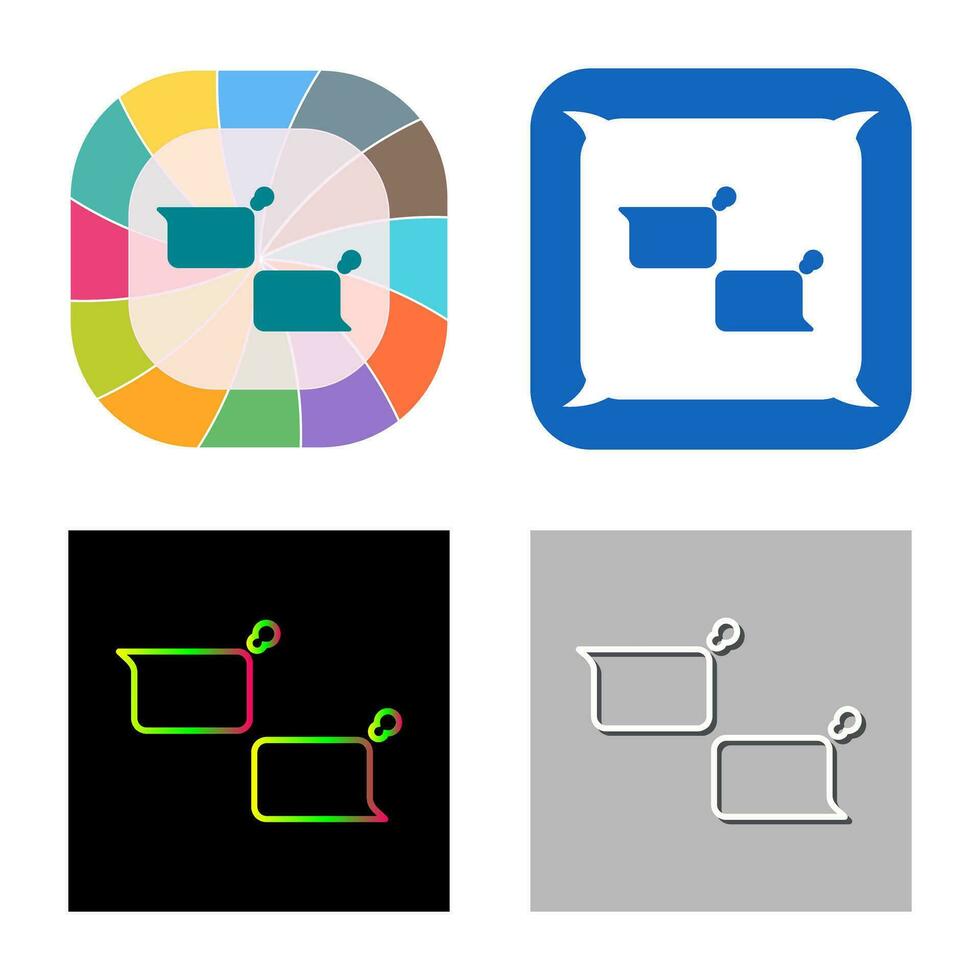Unique Chatting Vector Icon