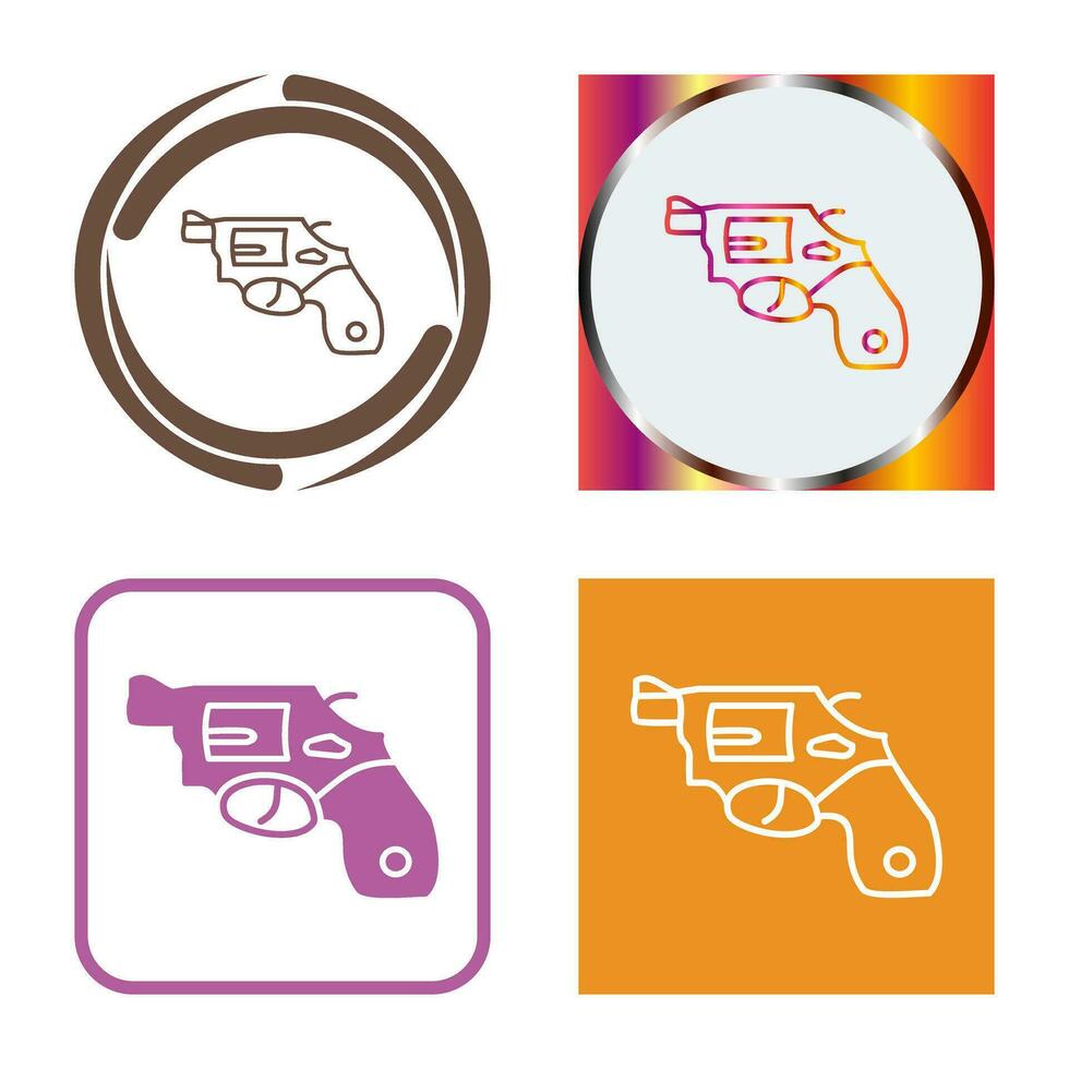 Unique Revolver Vector Icon