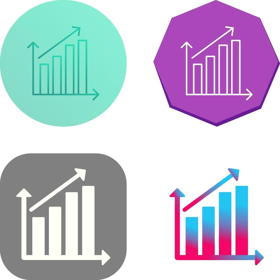 Rising Statistics Vector Icon