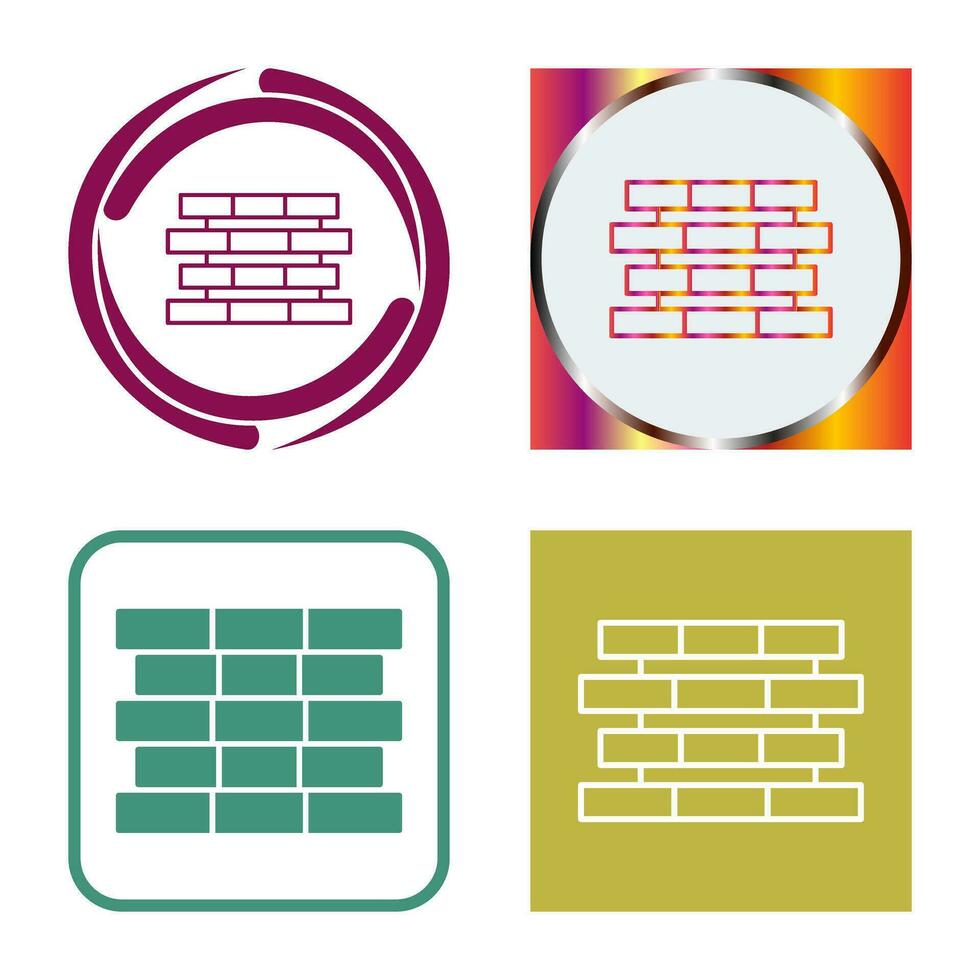 Unique Bricks Vector Icon