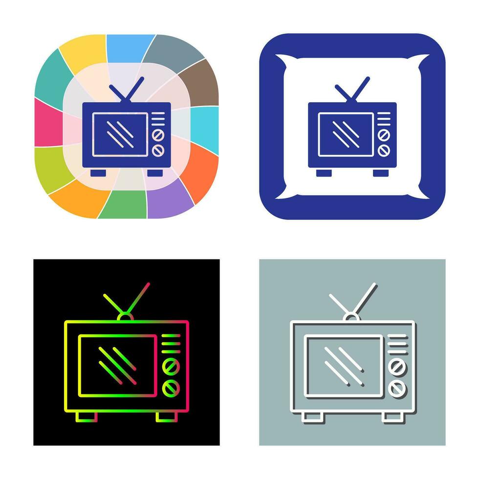 Old TV Vector Icon