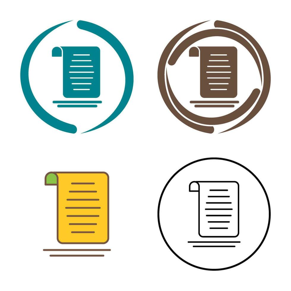 Document Vector Icon