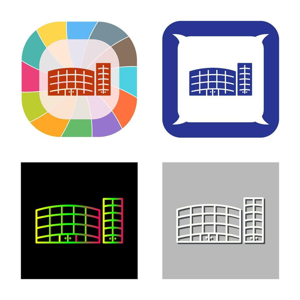 Unique Shopping Mall Vector Icon