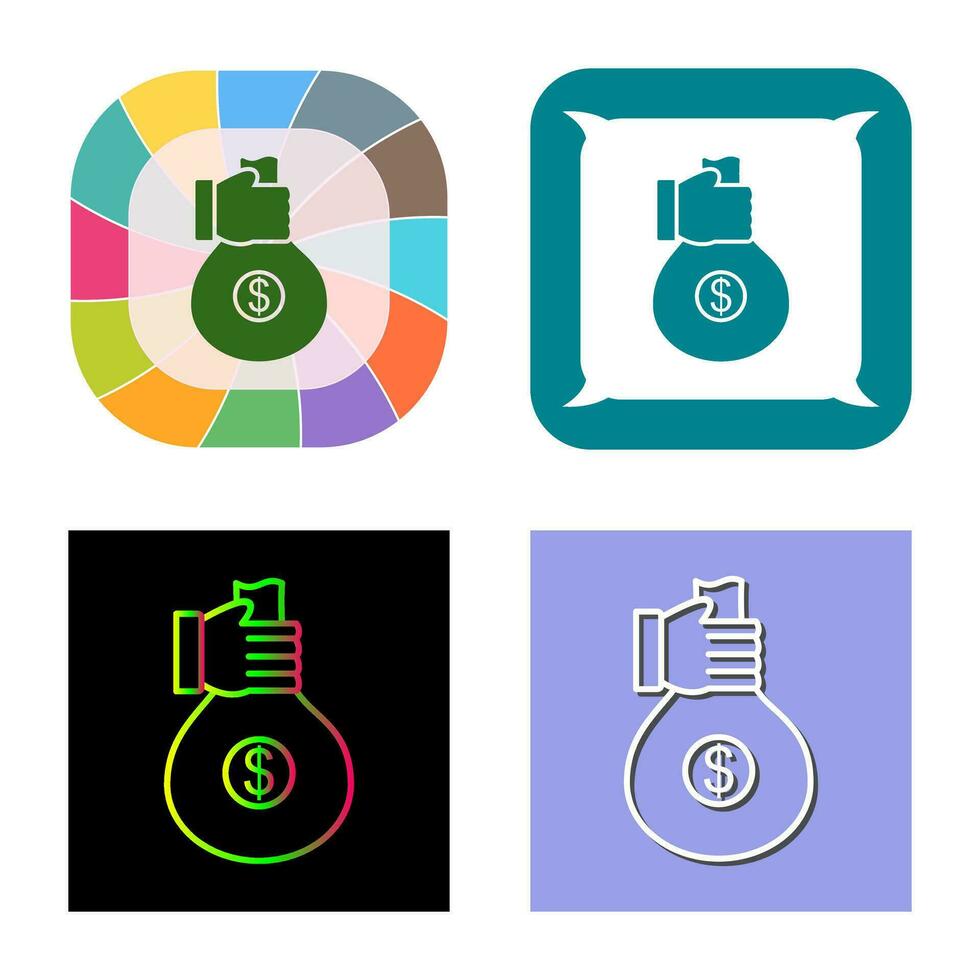Unique Money Sharing Vector Icon