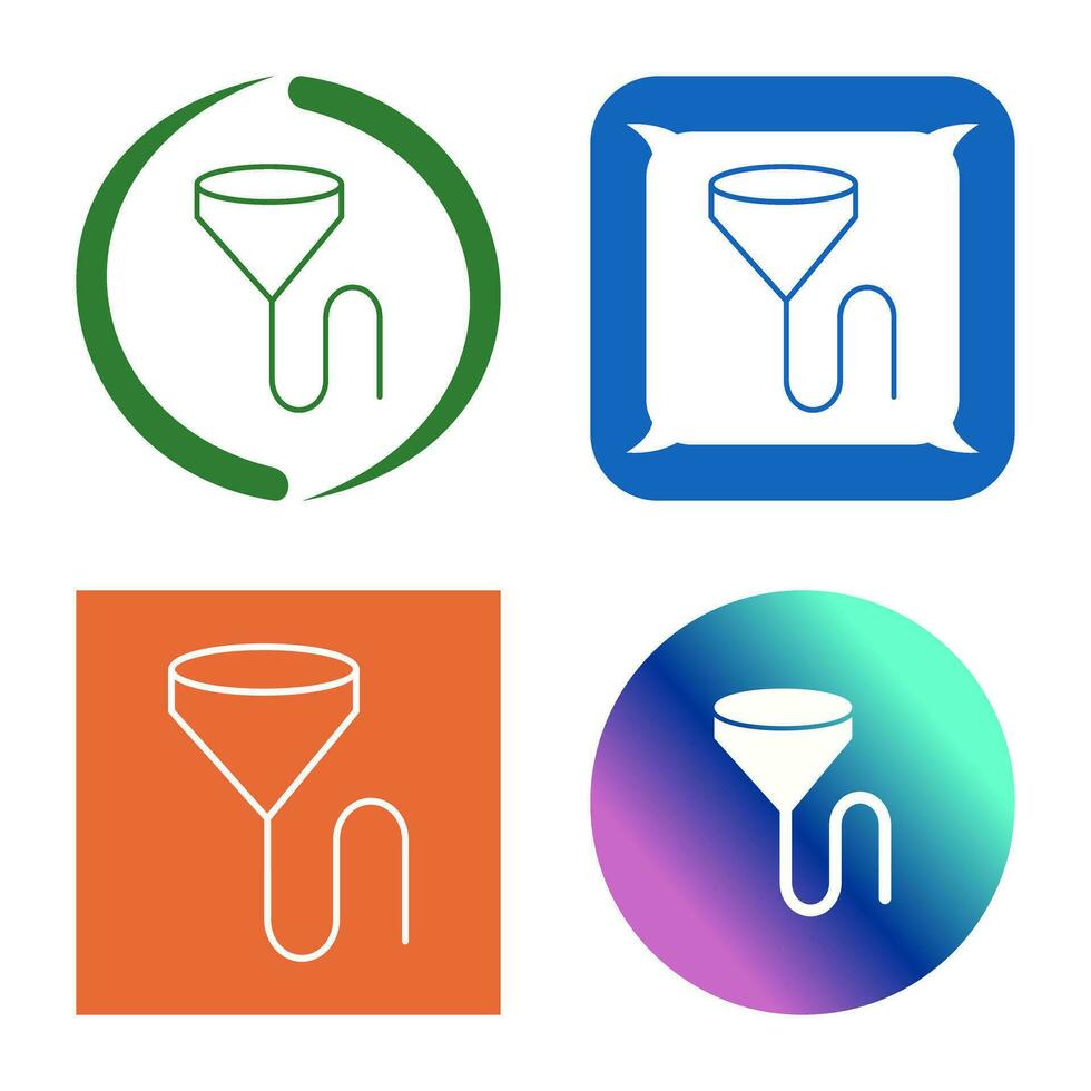 Unique Beer Bong Vector Icon