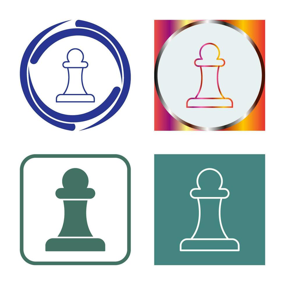 Unique Pawn Vector Icon