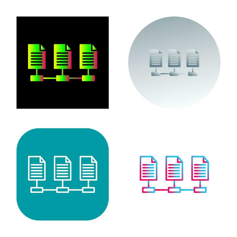 Network Files Vector Icon