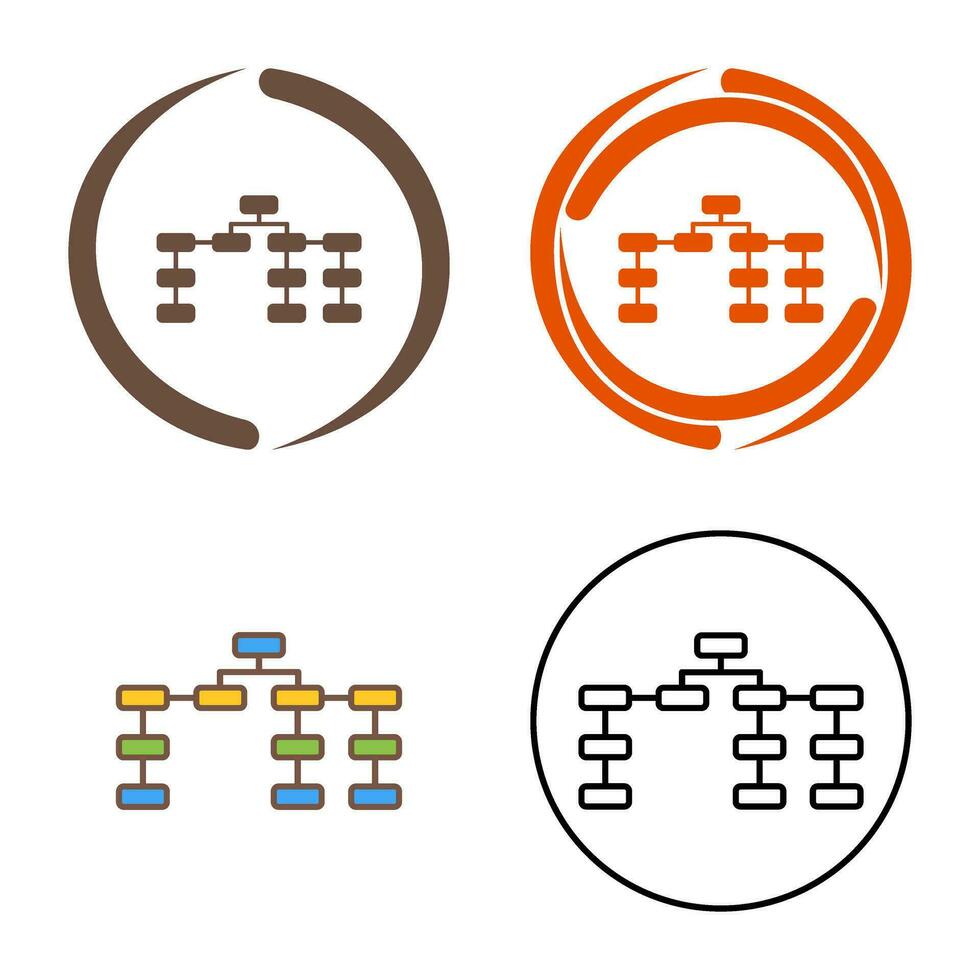 Unique Seo Structure Vector Icon