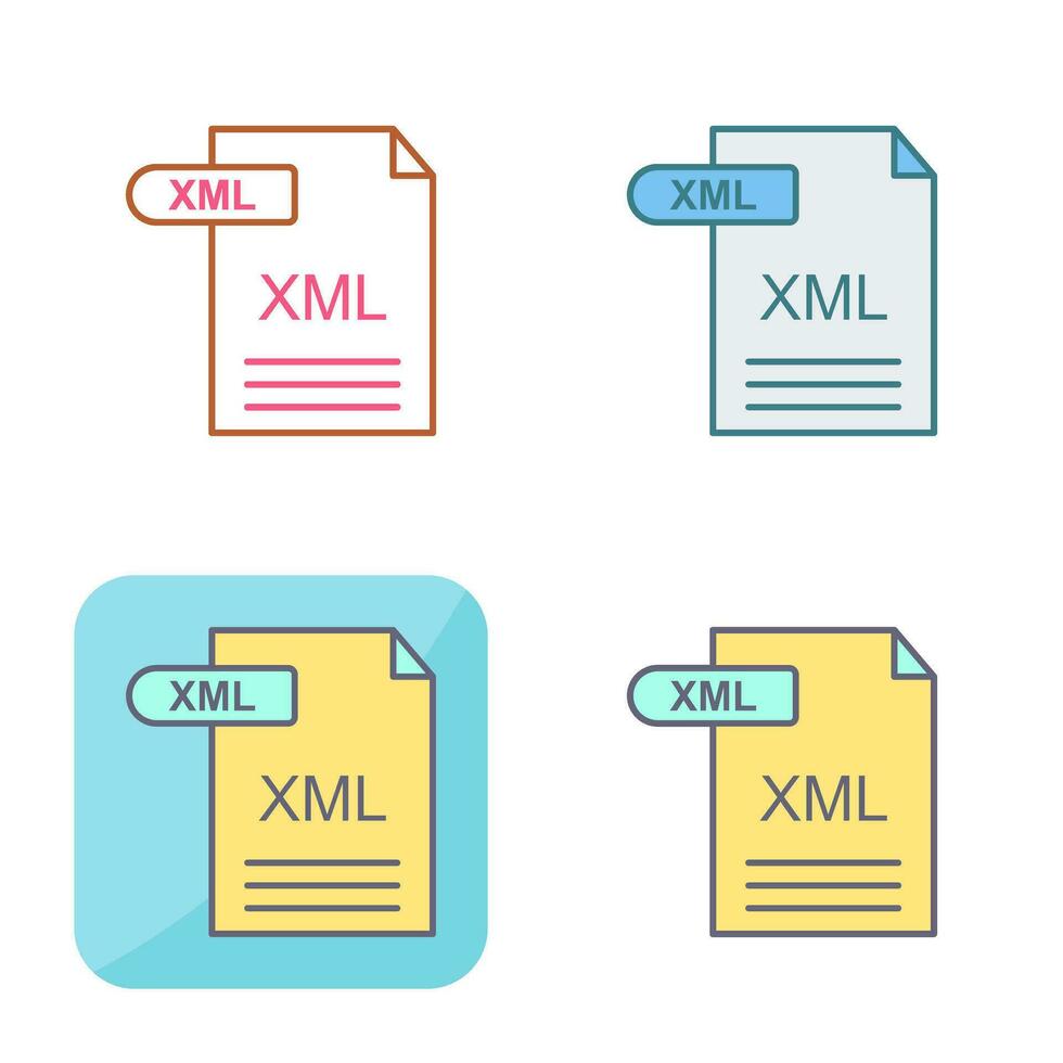 XML Vector Icon