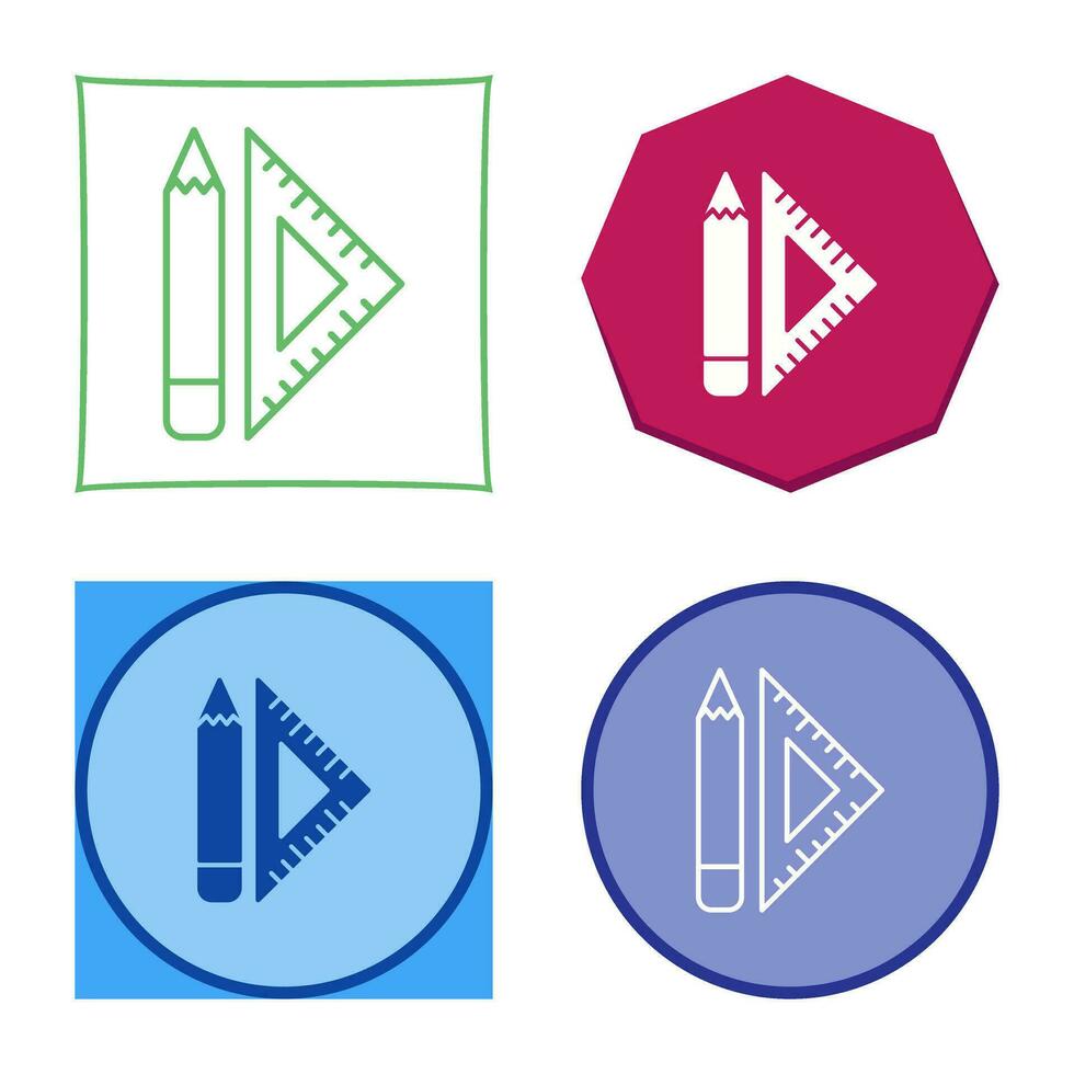 Set Square Vector Icon