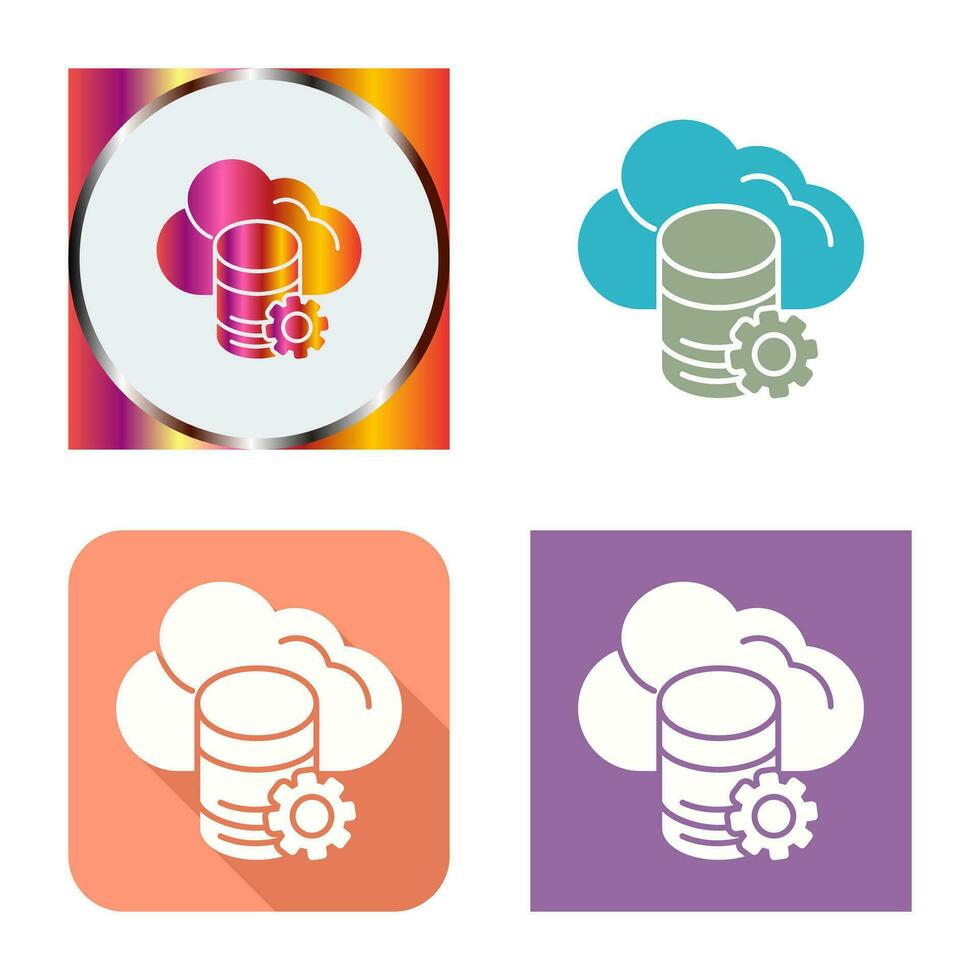 Cloud Data Vector Icon