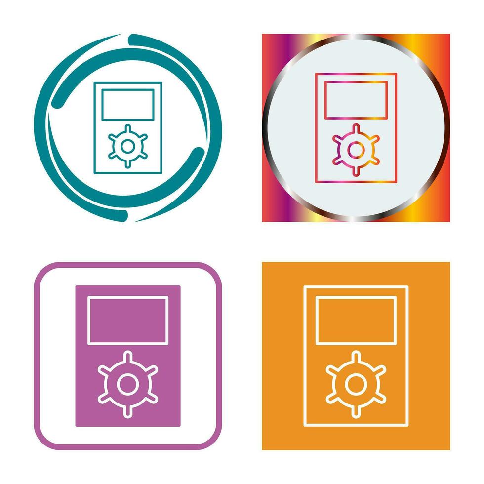 Unique Portfolio Management Vector Icon