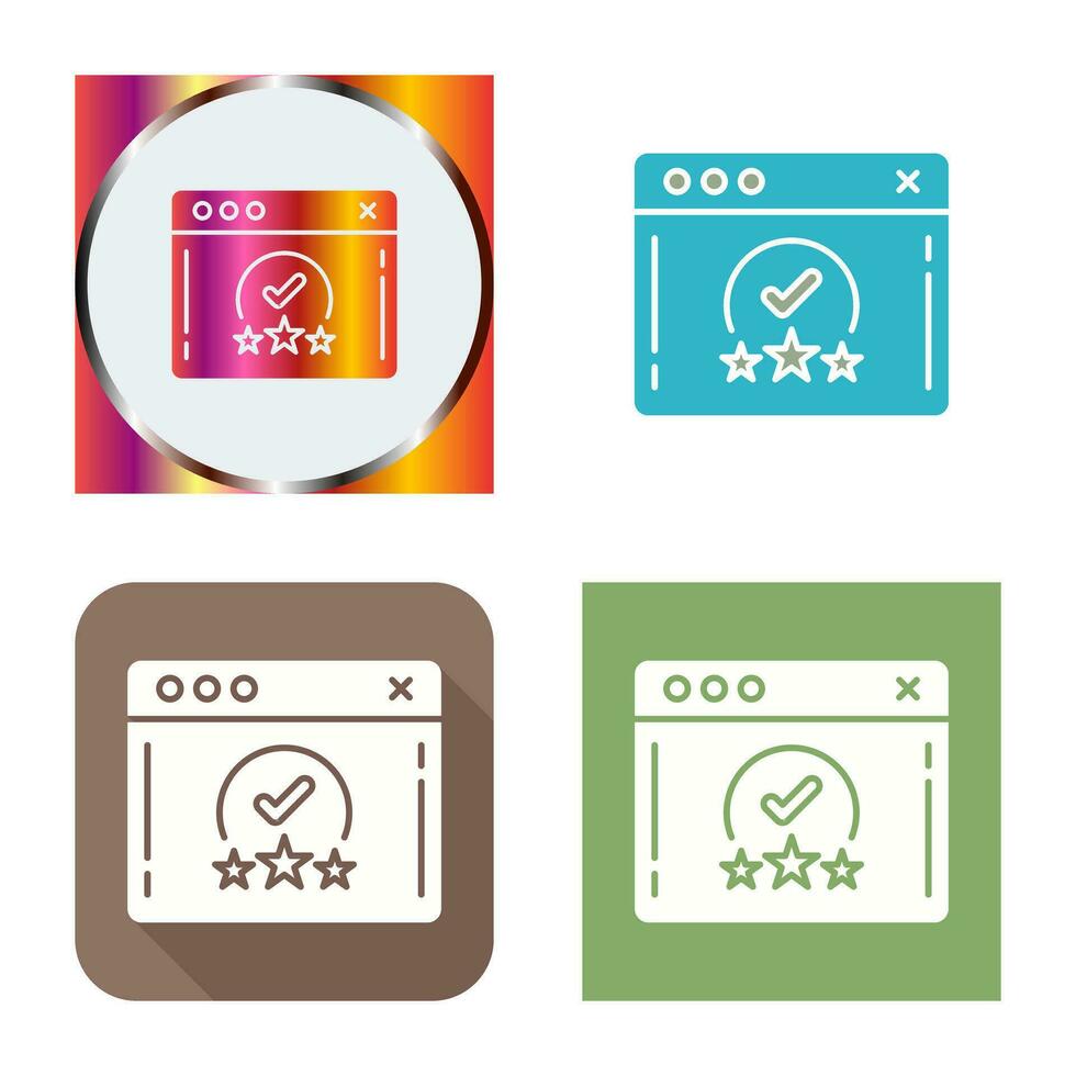 Rating Vector Icon