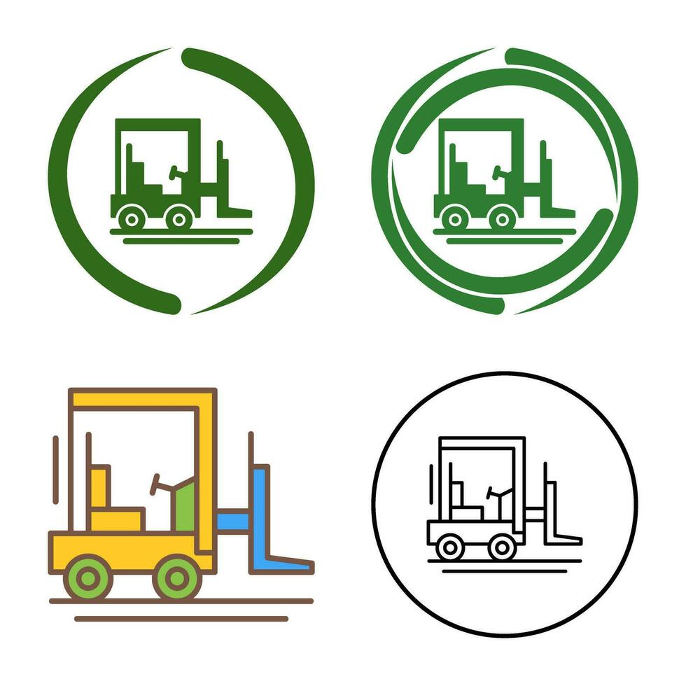 Forklift Vector Icon