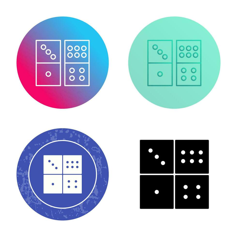 Domino Game Vector Icon