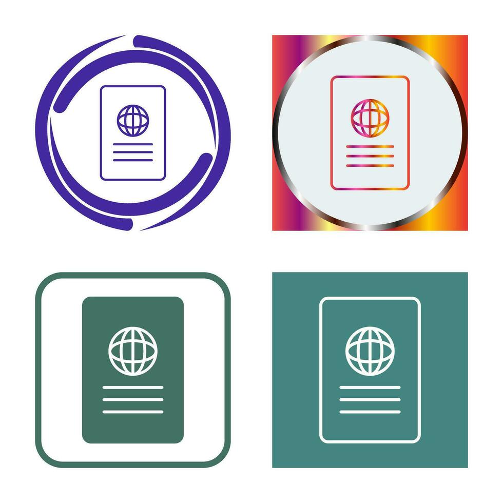 Unique Global Report Vector Icon