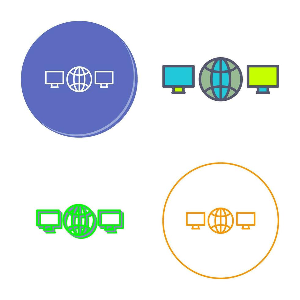 Unique Networks Vector Icon