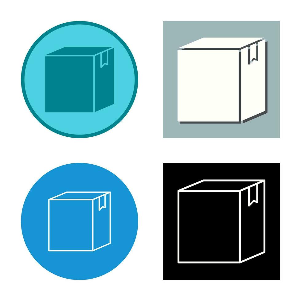 icono de vector de caja