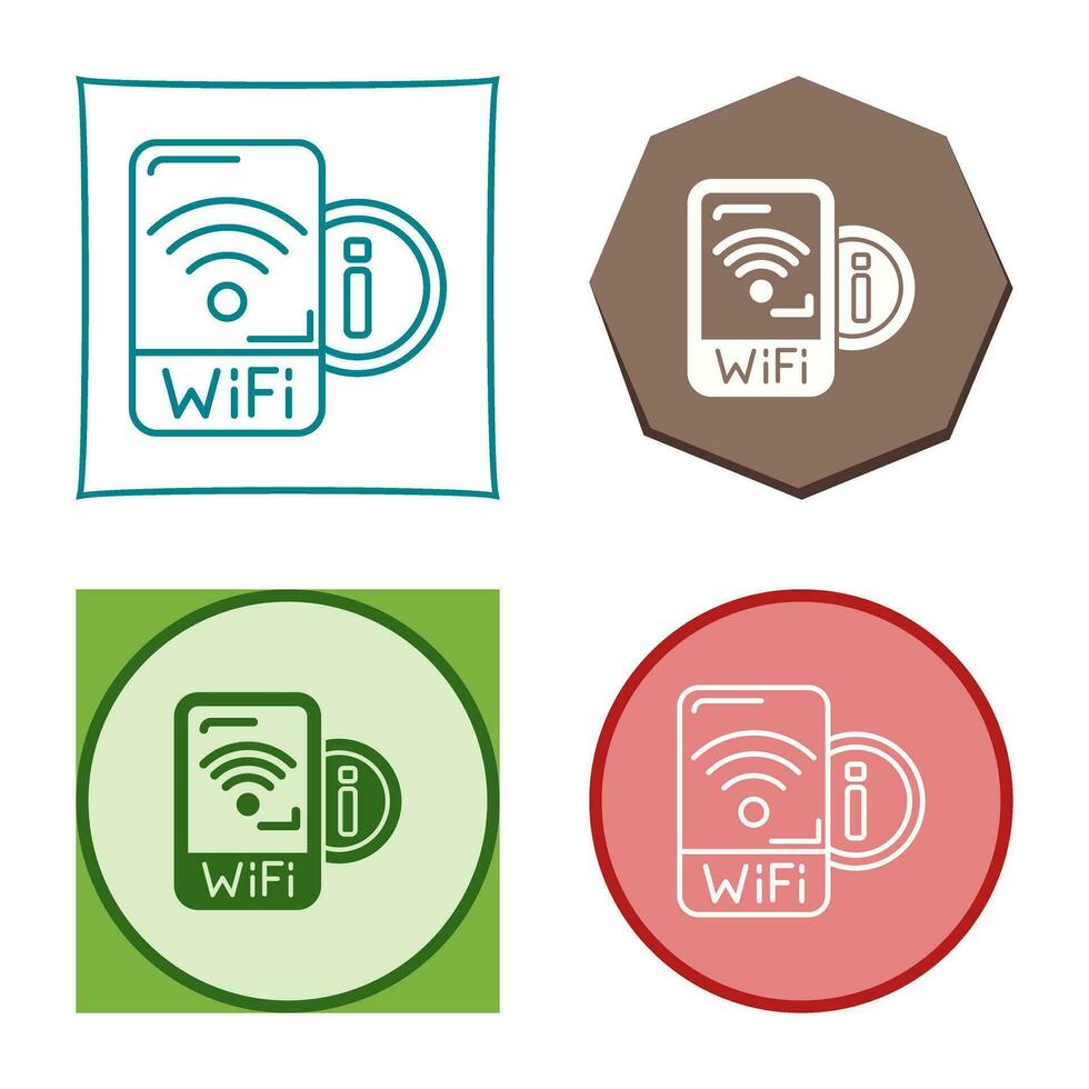 icono de vector de señal wifi