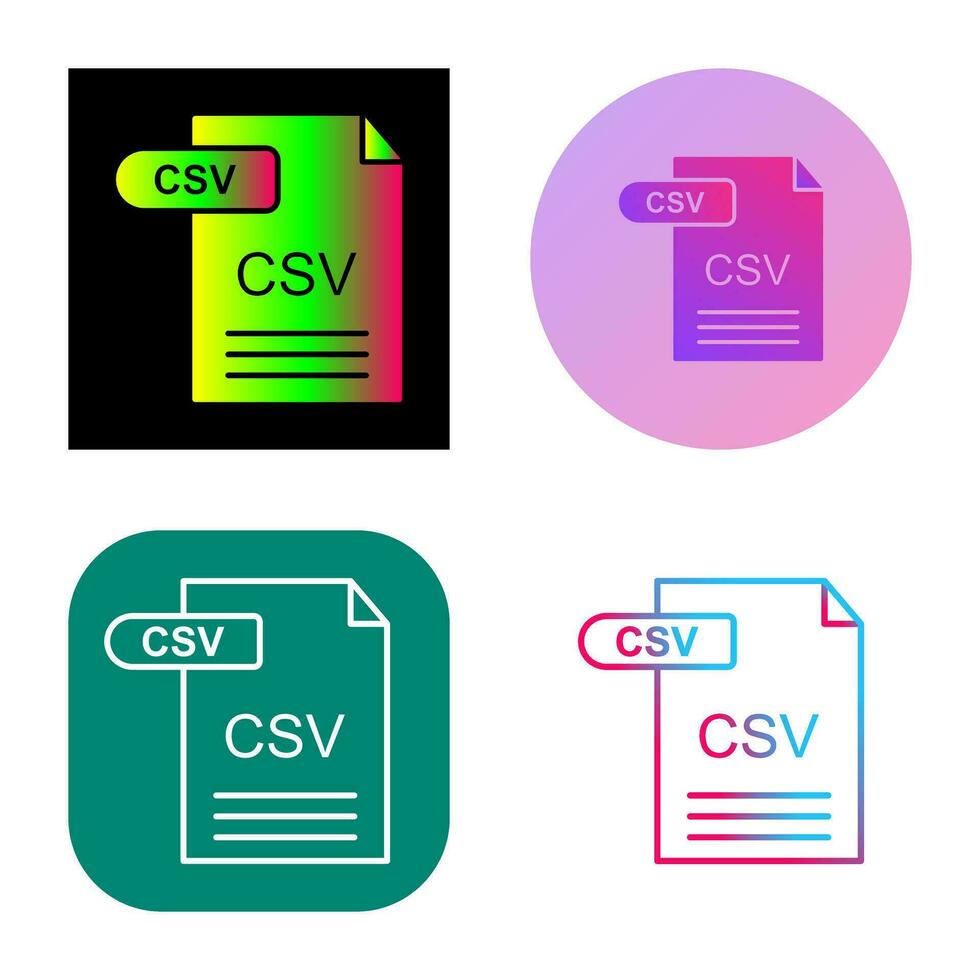 CSV Vector Icon
