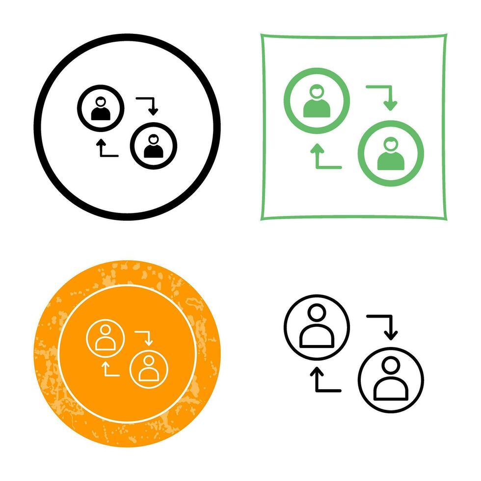Connected Profiles Vector Icon