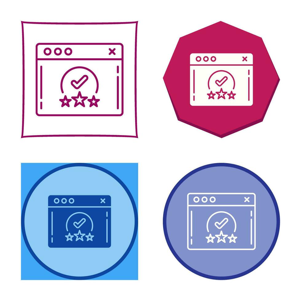 Rating Vector Icon