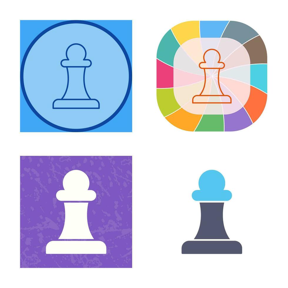 Unique Pawn Vector Icon