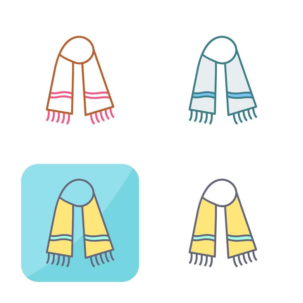 Warm Scarf Vector Icon