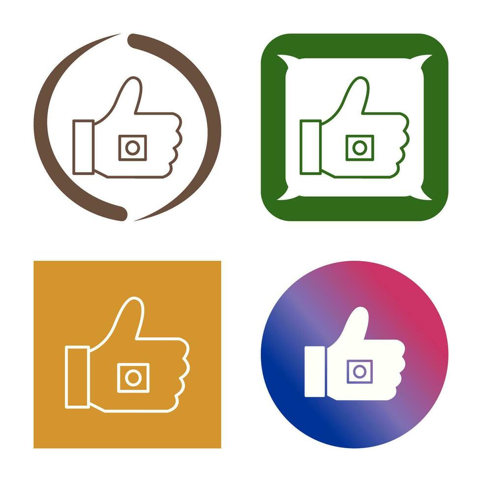 Unique Like Marketing Vector Icon