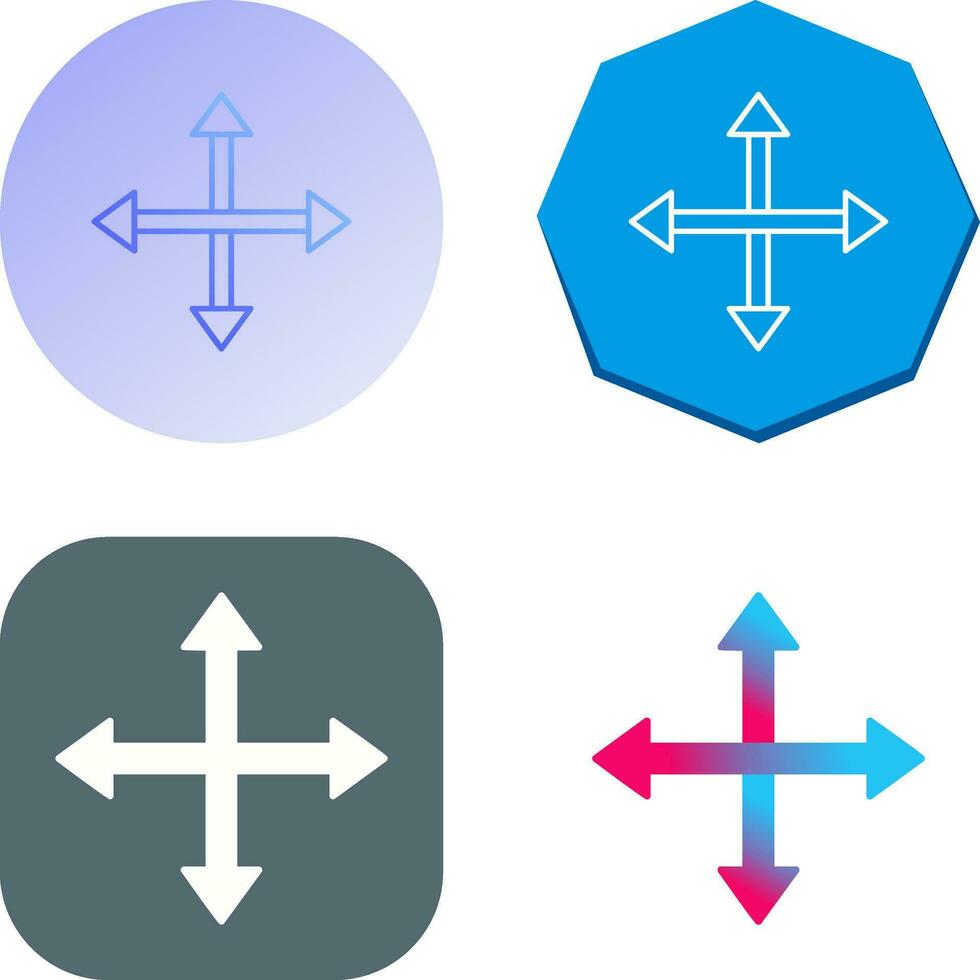 Unique Move Vector Icon