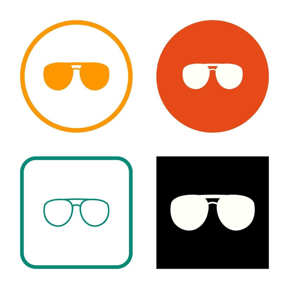 icono de vector de gafas únicas