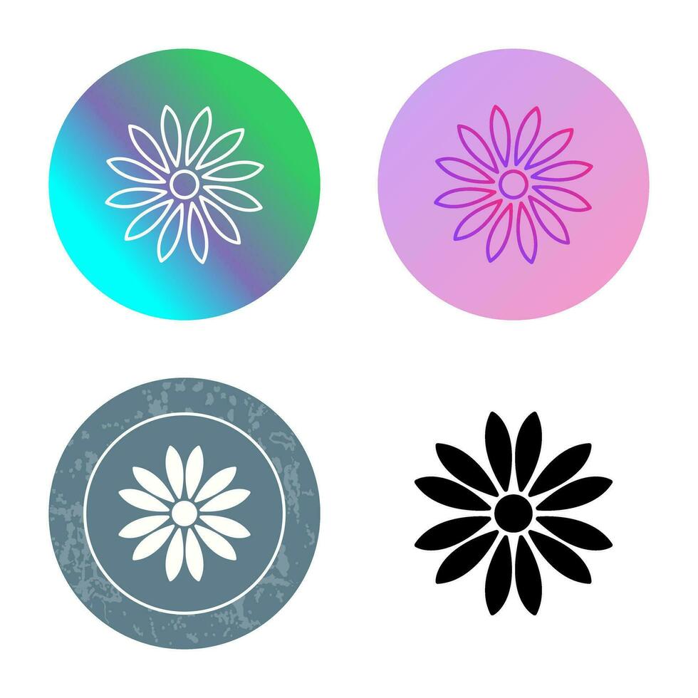 Unique Flower Vector Icon