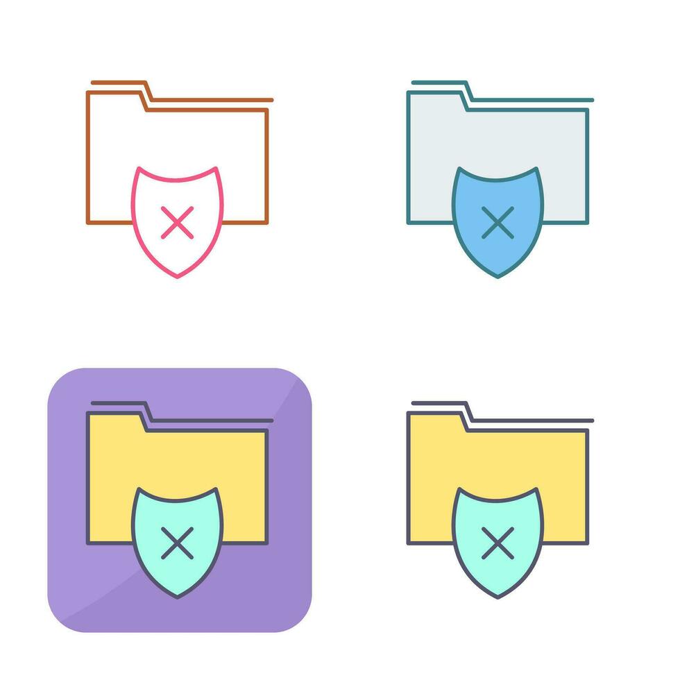 Vulnerable Folder Vector Icon