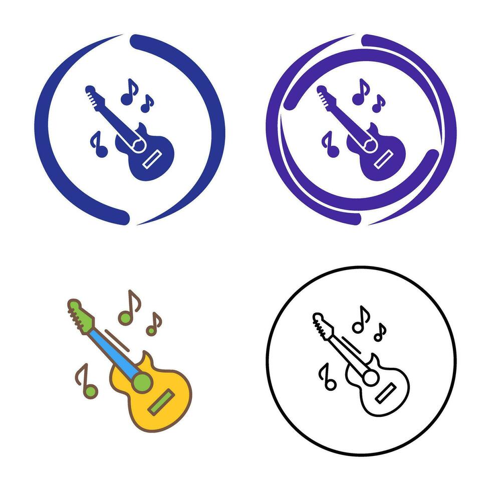 icono de vector de guitarra