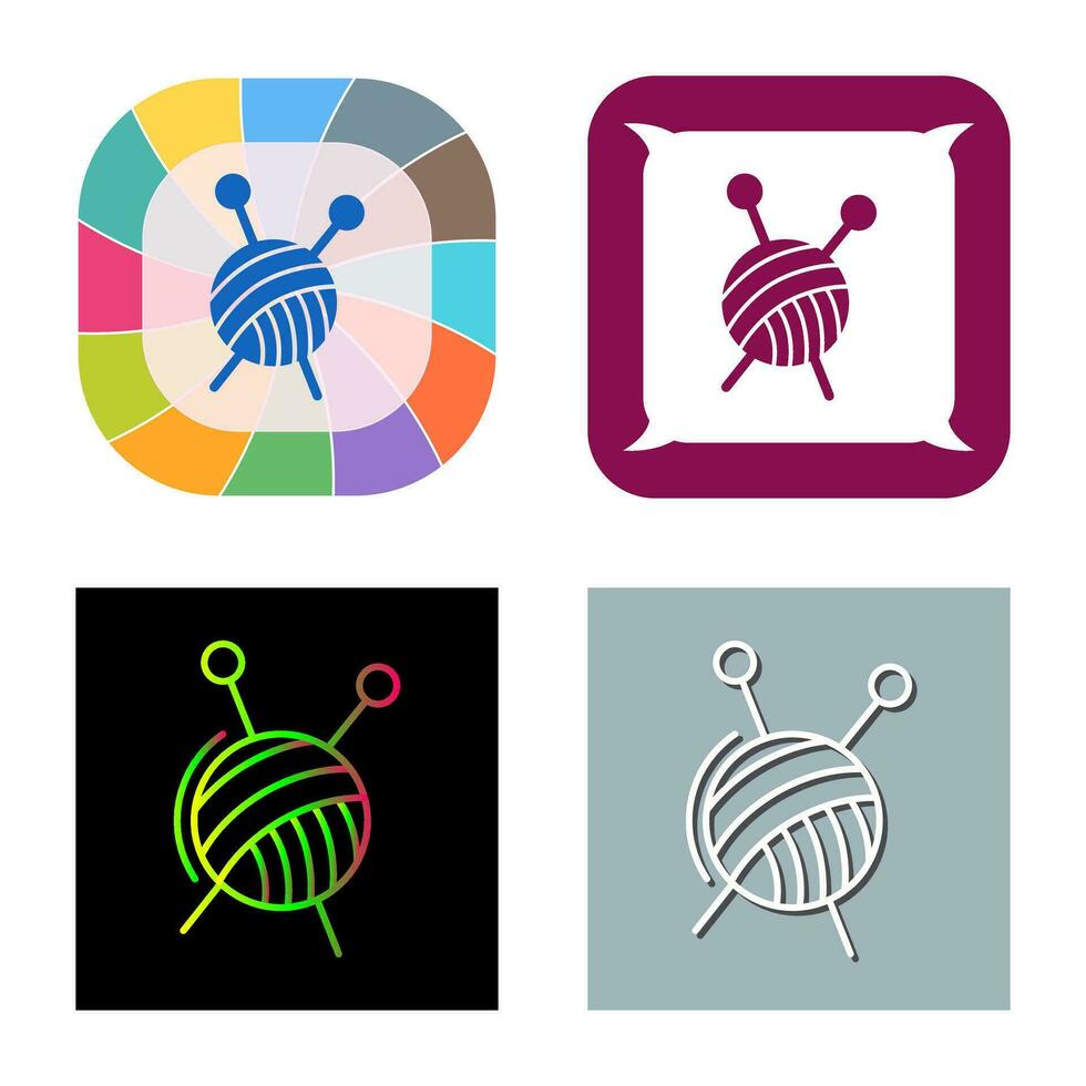 Knitting Vector Icon