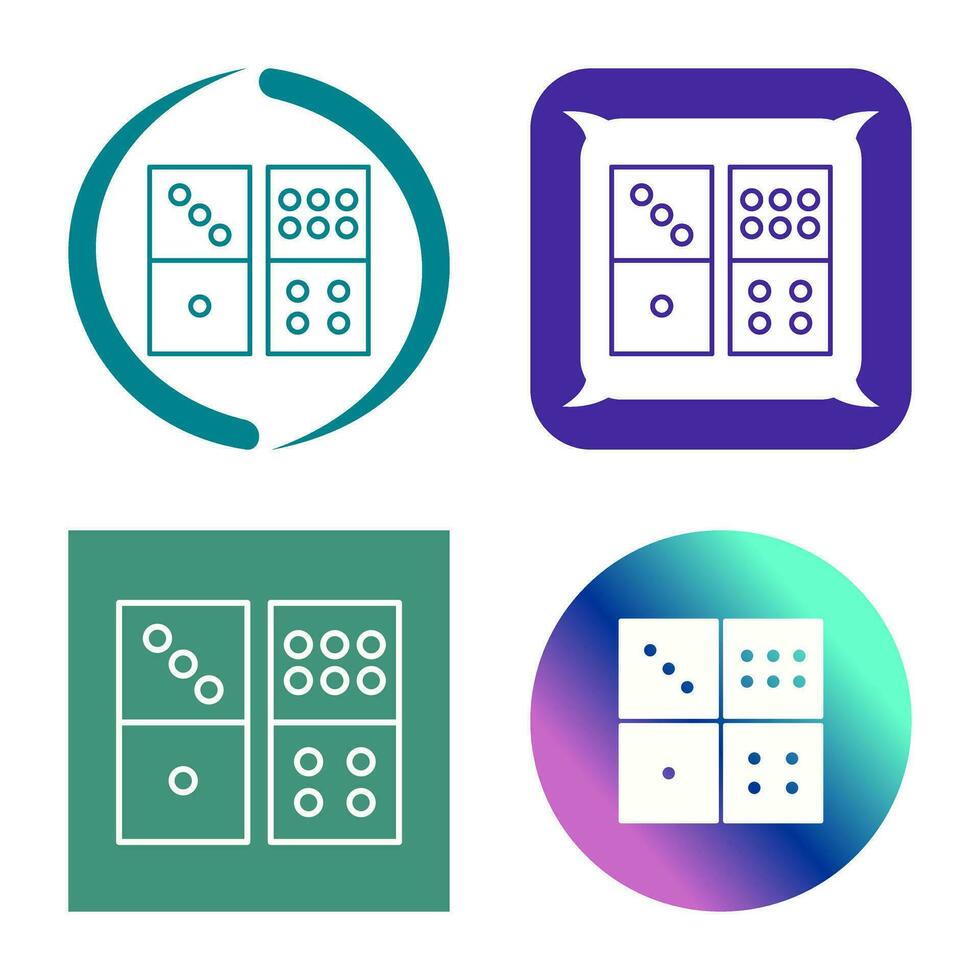 Domino Game Vector Icon