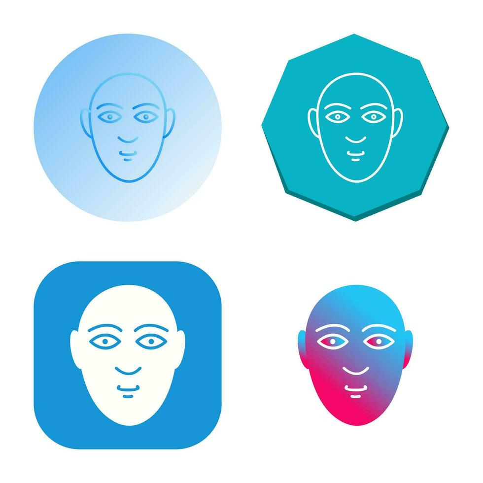 icono de vector de rostro humano