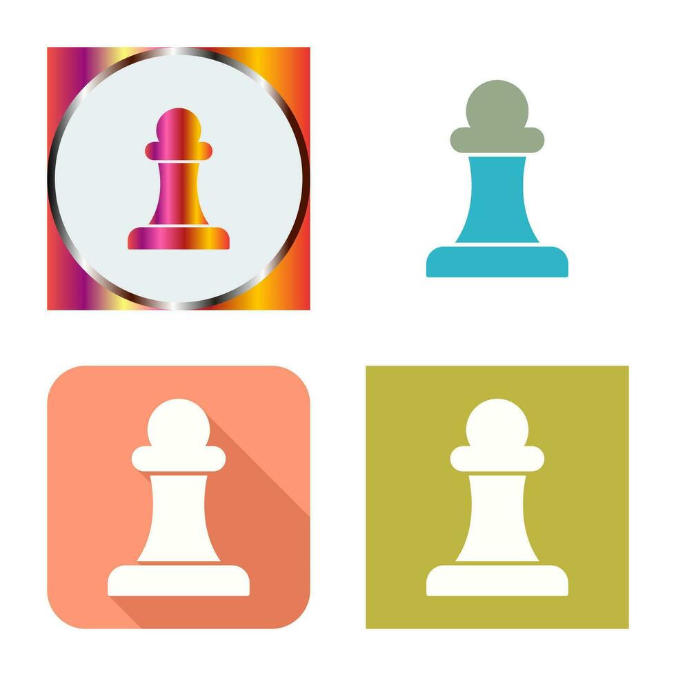 Unique Pawn Vector Icon