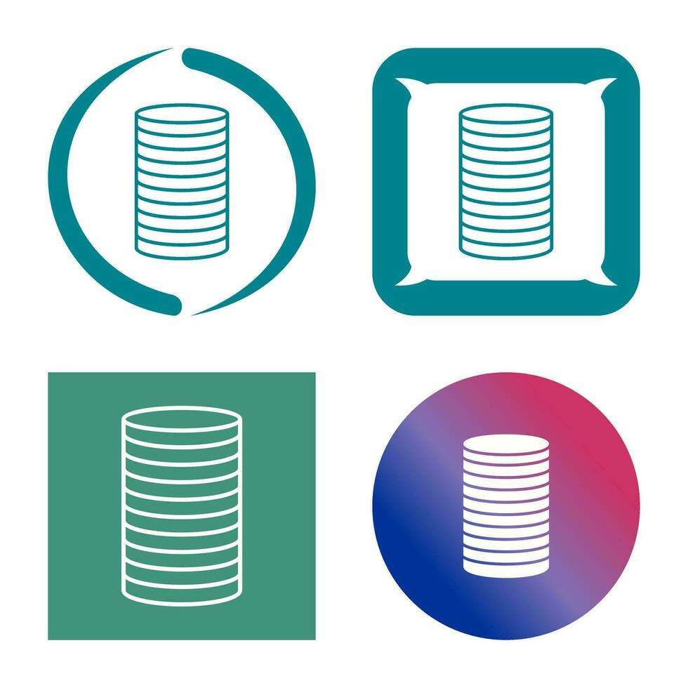 Stack of Coins Vector Icon