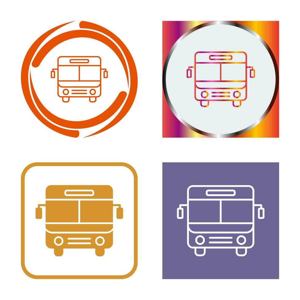 icono de vector de bus