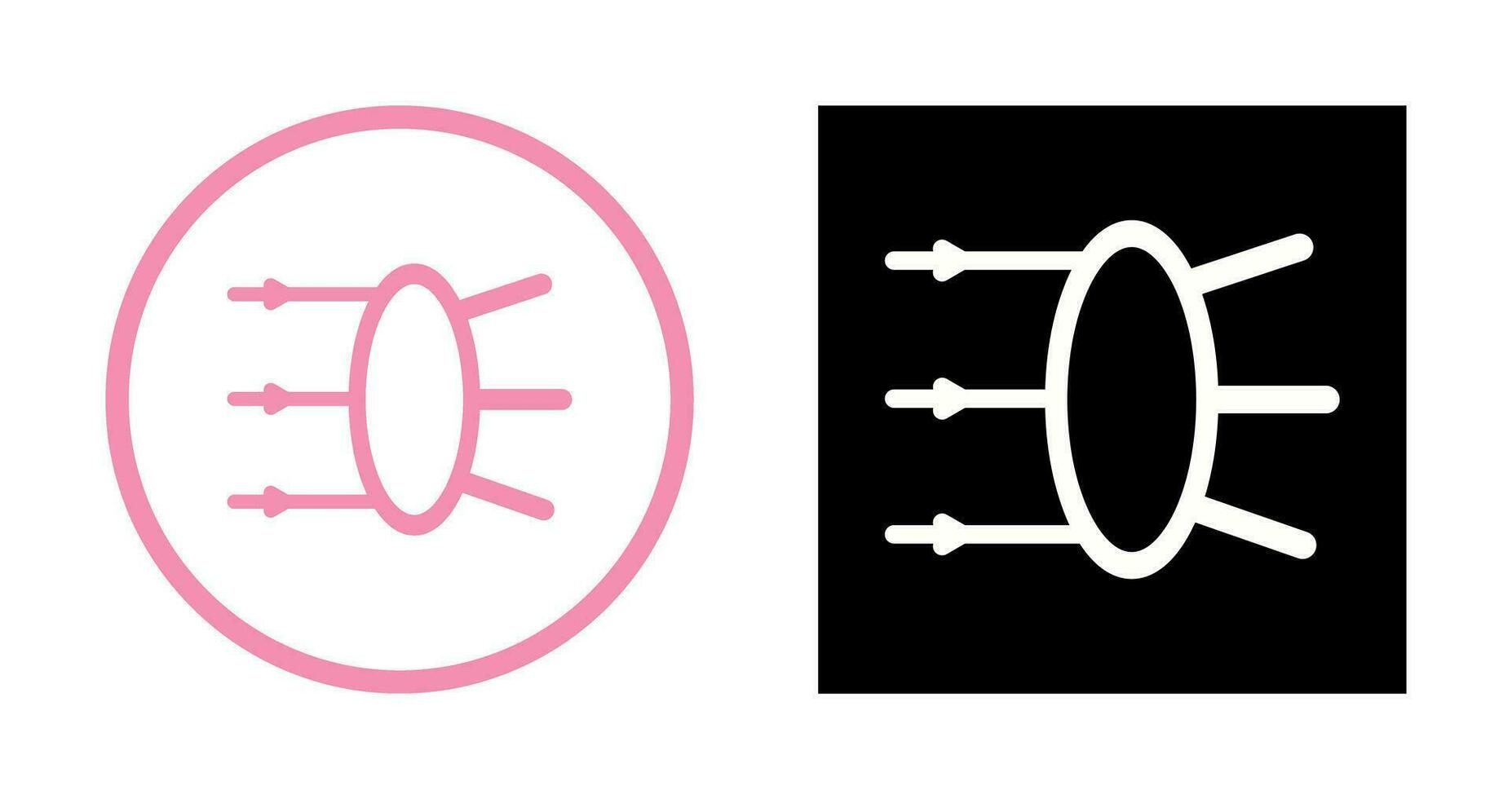 Refraction Vector Icon