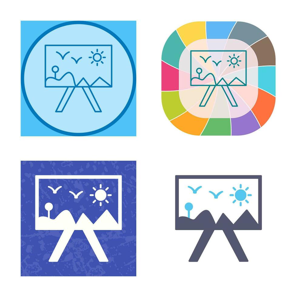 Painting of Canvass Vector Icon